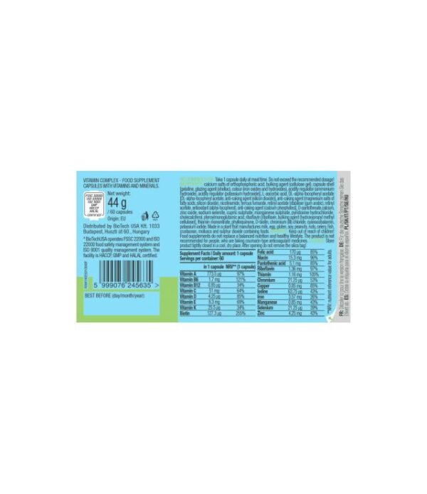 Biotech Vitamin complex 60 caps - Image 2